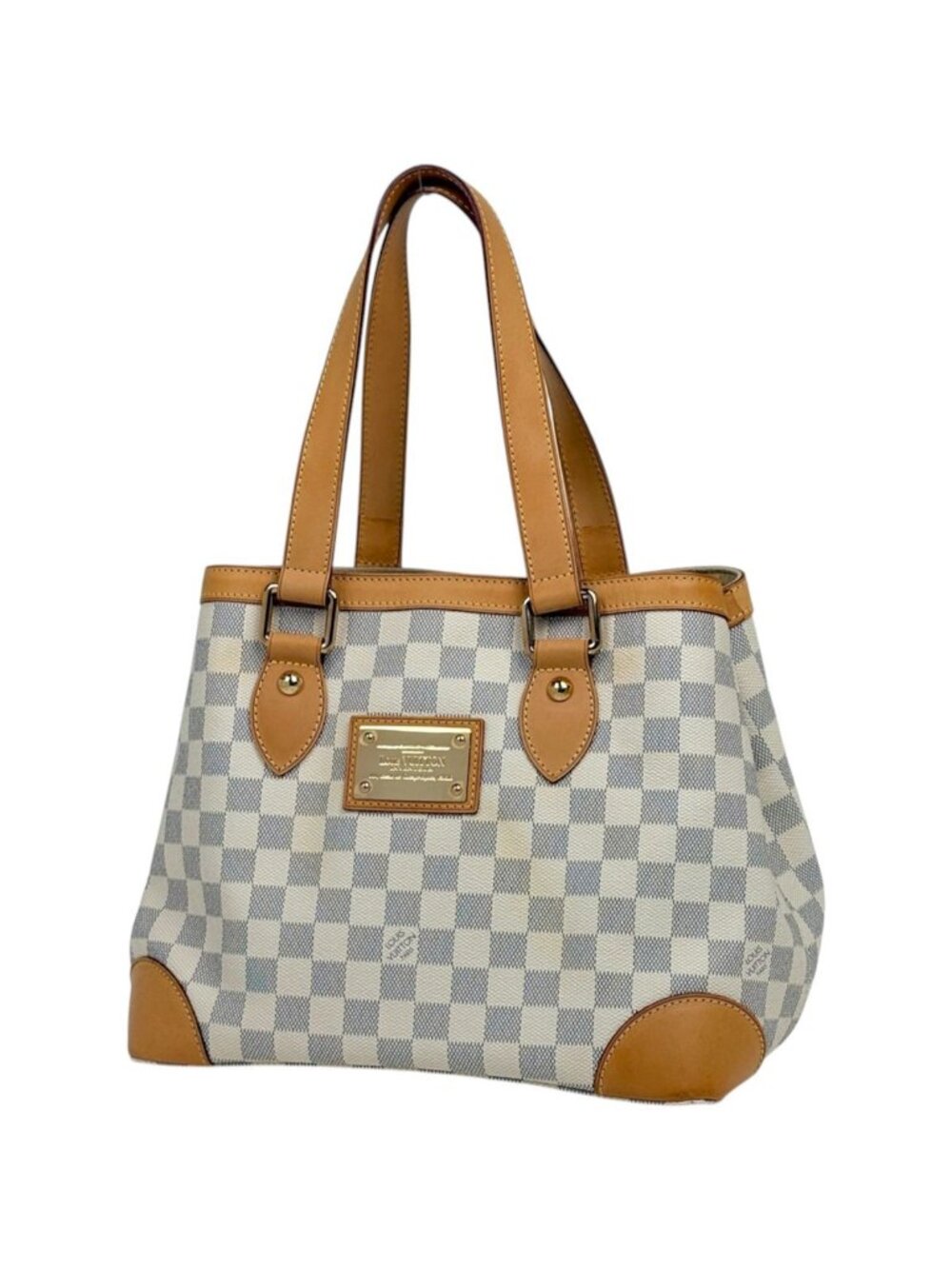 Louis Vuitton Hampstead PM Tote Bag Damier Azur White
